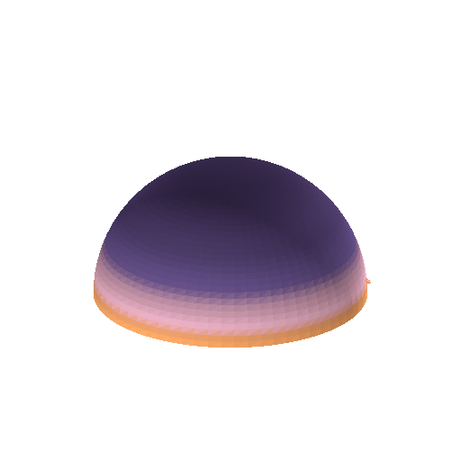 Low-poly Sky 3D model: Sky Sunset Dome 02