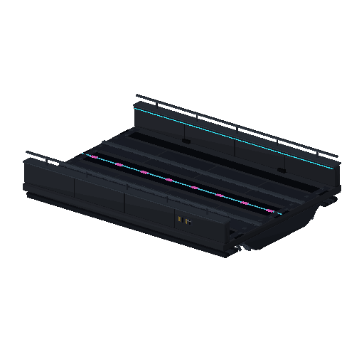 Low-poly Roads 3D model: Skyway Maglev Segment