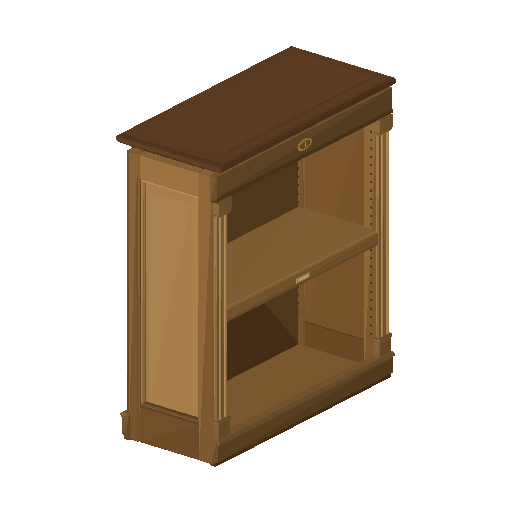 Low-poly Interiors 3D model: Stack Shelf Low