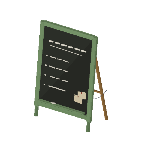 Low-poly Props 3D model: Staff Picks Board