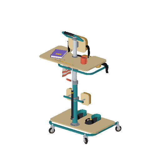 Low-poly Assistive Devices 3D model: Standing Frame