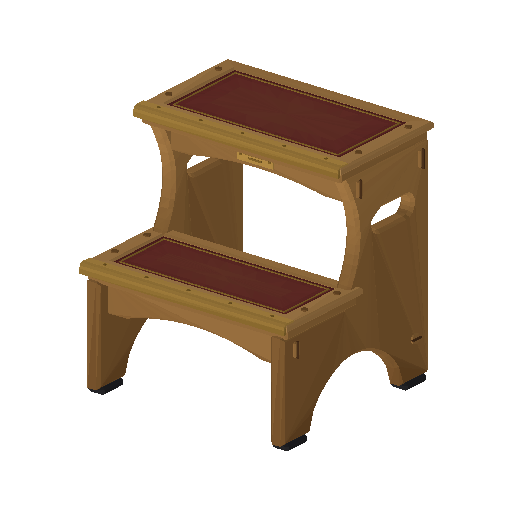 Low-poly Interiors 3D model: Step Stool