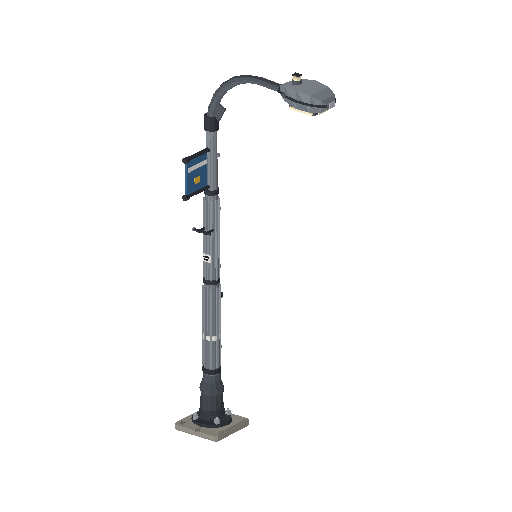 Low-poly Street Furniture 3D model: Street Lamp 01