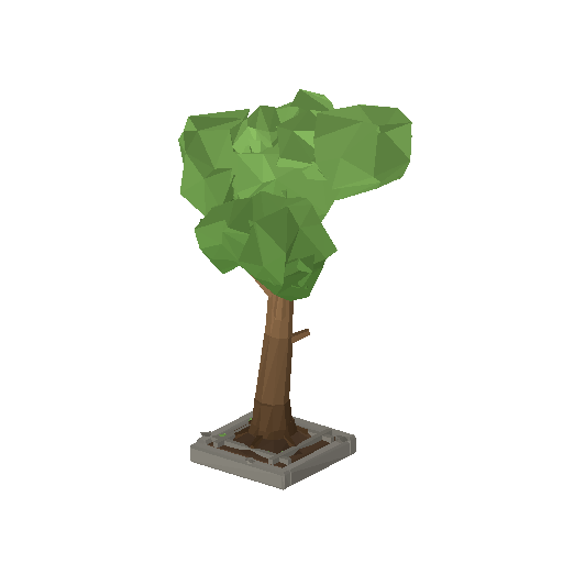 Low-poly Nature 3D model: Street Tree 01