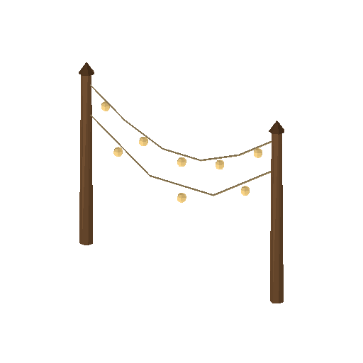 Low-poly Cozy Signature 3D model: String Lights 01