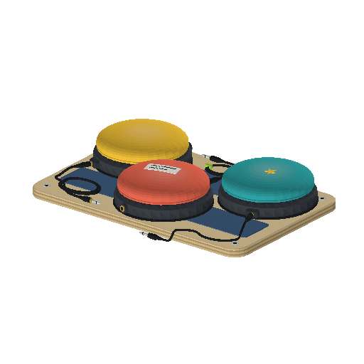 Low-poly Assistive Devices 3D model: Accessibility Switch Buttons