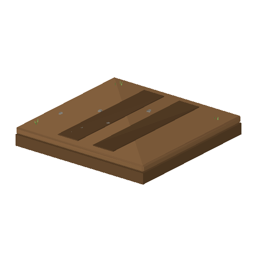 Low-poly Terrain 3D model: Terrain Dirt Path 01