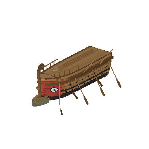 Low-poly Vehicles 3D model: Trireme Prow