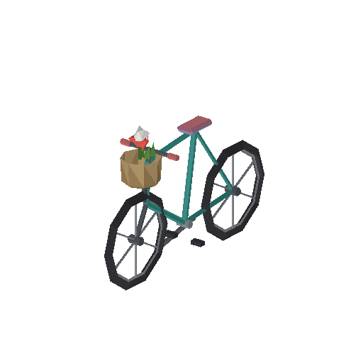 Low-poly Vehicles 3D model: Veh Bicycle 01
