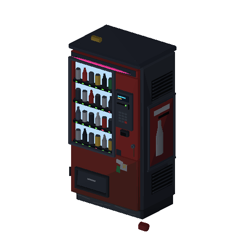 Low-poly Props 3D model: Vending Machine