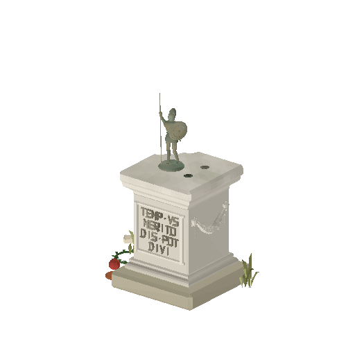 Low-poly Props 3D model: Votive Pedestal