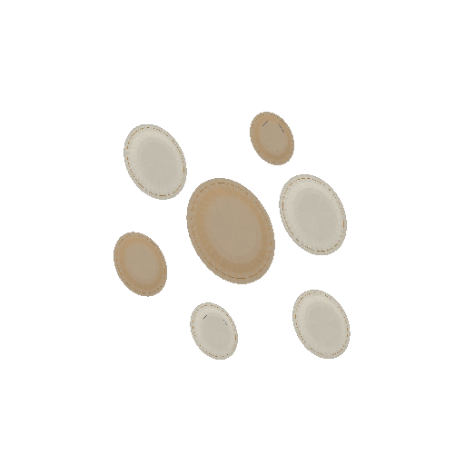 Low-poly Interiors 3D model: Wall Plate Set