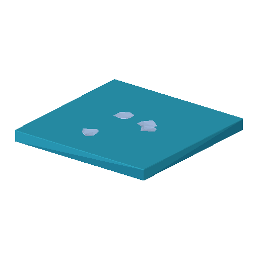 Low-poly Water 3D model: Water Open Oasis