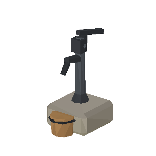 Low-poly Props 3D model: Water Pump 01