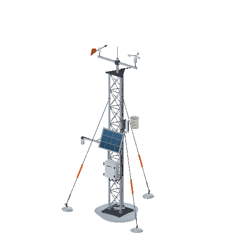 Low-poly Props 3D model: Weather Mast