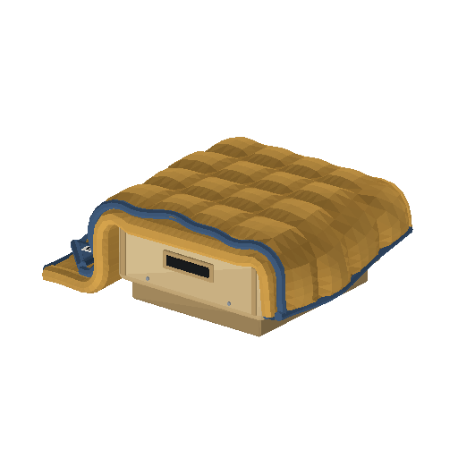 Low-poly Assistive Devices 3D model: Weighted Blanket