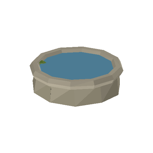Low-poly Water 3D model: Well Water 01