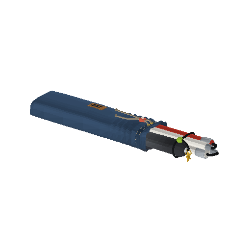 Low-poly Assistive Devices 3D model: Folded White Cane