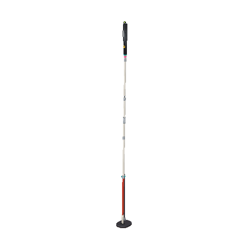Low-poly Assistive Devices 3D model: Long White Cane