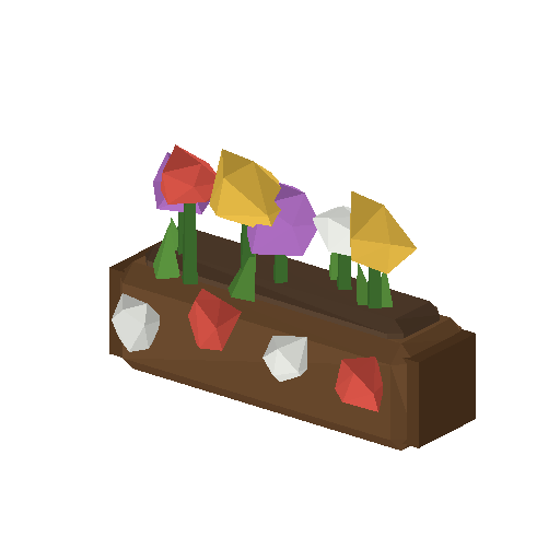 Low-poly Cozy Signature 3D model: Window Box 01