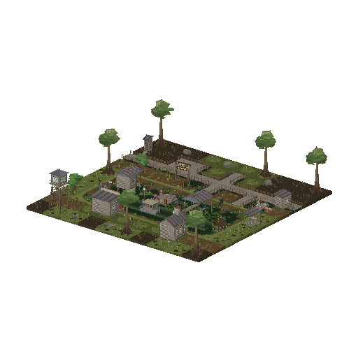 Low-poly 3D asset pack: Swamp & Bayou (62 models)